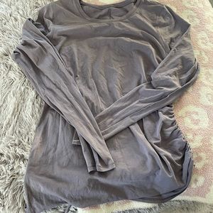 Lululemon cinch side purple shirt